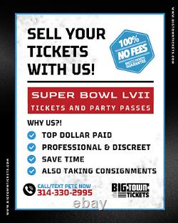 Super Bowl LIV 57 1-4 Upper Side Line Tickets Chiefs 49ers Bengals Eagles