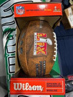 Super Bowl LIX 59 Philadelphia Eagles Chiefs Wilson Throwback Football Full Size