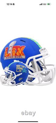 Super Bowl LIX 59 Riddell Authentic Speed Helmet Chiefs Eagles Full Size