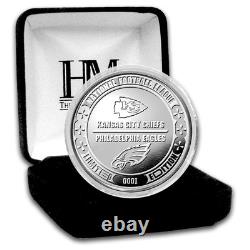 Super Bowl LIX NFL 1 oz Silver Flip Coin Chiefs vs Eagles