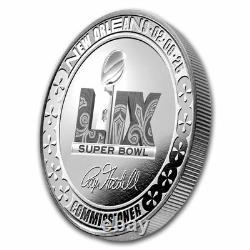 Super Bowl LIX NFL 1 oz Silver Flip Coin Chiefs vs Eagles