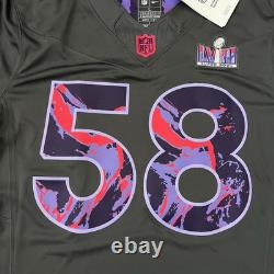 Super Bowl LVIII 58 Anthracite Nike Limited Anthracite Jersey Chiefs Mens Large