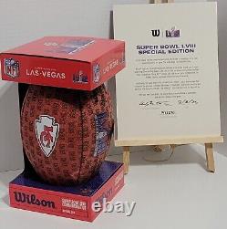Super Bowl LVIII 58 Limited Edition Kansas City Chiefs Wilson Football- 250 Made