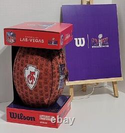 Super Bowl LVIII 58 Limited Edition Kansas City Chiefs Wilson Football- 250 Made