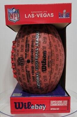 Super Bowl LVIII 58 Limited Edition Kansas City Chiefs Wilson Football- 250 Made