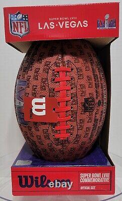 Super Bowl LVIII 58 Limited Edition Kansas City Chiefs Wilson Football- 250 Made