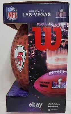 Super Bowl LVIII 58 Limited Edition Kansas City Chiefs Wilson Football- 250 Made