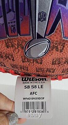 Super Bowl LVIII 58 Limited Edition Kansas City Chiefs Wilson Football- 250 Made
