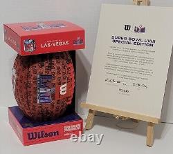 Super Bowl LVIII 58 Limited Edition Kansas City Chiefs Wilson Football- 250 Made