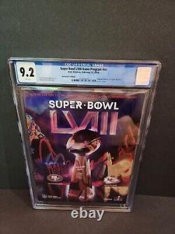 Super Bowl LVIII 58 Official CGC Graded 9.2 Holographic Game Program- KC CHIEFS