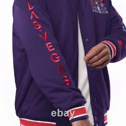 Super Bowl LVIII 58 Starter Full-Snap Purple Varsity Jacket Kansas City Chiefs L