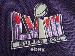 Super Bowl LVIII 58 Starter Full-Snap Purple Varsity Jacket Kansas City Chiefs L