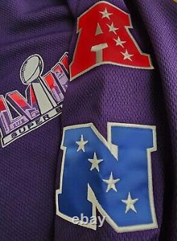 Super Bowl LVIII 58 Starter Full-Snap Purple Varsity Jacket Kansas City Chiefs L