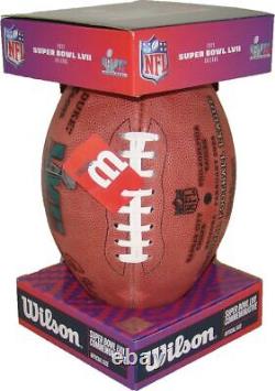 Super Bowl LVII 57 Eagles and Chiefs Official Leather Authentic Game Football