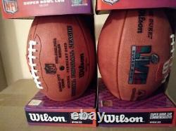 Super Bowl LVII 57 Eagles and Chiefs Official Leather Authentic Game Football