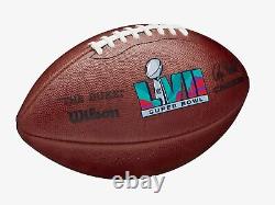 Super Bowl LVII 57 Eagles and Chiefs Official Leather Authentic Game Football