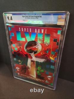 Super Bowl LVII 57 Official CGC Graded 9.4 Holographic Game Program- KC CHIEFS