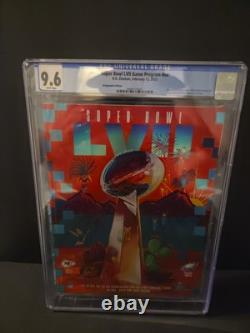 Super Bowl LVII 57 Official CGC Graded 9.6 Holographic Game Program- KC CHIEFS