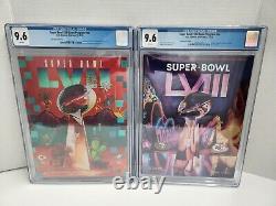 Super Bowl LVII And LVIII Official Game Programs- CGC Graded 9.6- KC CHIEFS WIN