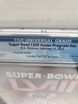 Super Bowl LVII And LVIII Official Game Programs- CGC Graded 9.6- KC CHIEFS WIN