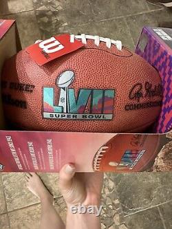 Super Bowl LVII Commermorative Offical Size Ball- Chiefs & Eagles