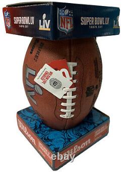 Super Bowl LV 55 Chiefs Buccaneers Bucs Official Wilson Authentic Game Football