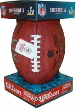 Super Bowl LV 55 Chiefs Buccaneers Official Wilson Authentic Game Football Boxed