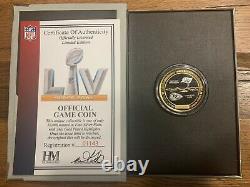 Super Bowl LV 55 Tampa Bay Bucs Kansas City Chiefs Official 2 Tone Flip Coin