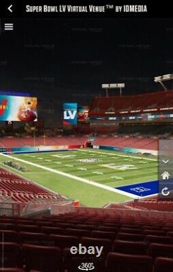Super Bowl LV 55 Tickets Up To 2 Tickets Section 219 Chiefs Bucs 1 or 2 Tickets