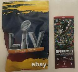 Super Bowl LV original Ticket+Personal Protection Pack Chiefs-Buccaneers 2/7/21