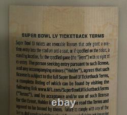 Super Bowl LV original Ticket+Personal Protection Pack Chiefs-Buccaneers 2/7/21