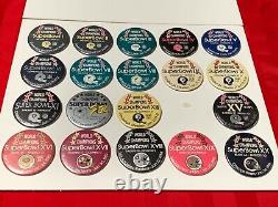 Super Bowl World Champions Buttons Lot Vintage Steelers Cowboys Raiders Chiefs