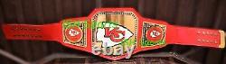 Superbowl Kansas City Chiefs Championship title Leather belt Adult size New 2mm