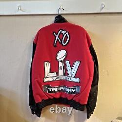 Superbowl LV The Weeknd x Jeff Hamilton Letterman Jacket (Red/Large)