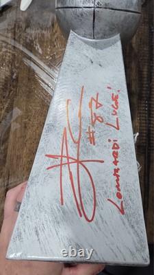 TRAVIS KELCE #87 KC Chiefs Tight End Signed Super Bowl Trophy (JSA)