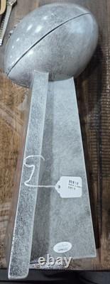 TRAVIS KELCE #87 KC Chiefs Tight End Signed Super Bowl Trophy (JSA)