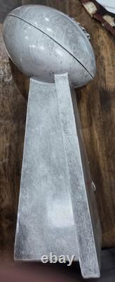 TRAVIS KELCE #87 KC Chiefs Tight End Signed Super Bowl Trophy (JSA)