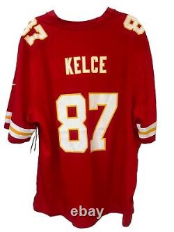 TRAVIS KELCE NIKE KANSAS CITY CHIEFS RED SUPER BOWL LVIII PATCH Jersey L $199