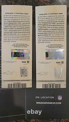 TWO TICKET STUBS SUPER BOWL LV 55 Kansas City Chiefs Tampa Bay Buccaneers 2/7/21