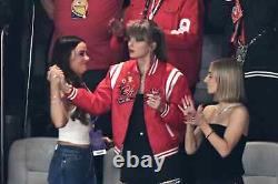 Taylor Swift Super Bowl 58 Kansas City Chiefs WEAR Erin Andrews Full-Zip Jacket
