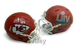 Travis Kelce Autographed Kansas City Chiefs Super Bowl 54 LIV Mini Helmet COA
