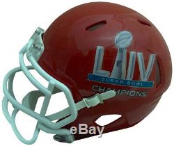 Travis Kelce Autographed Kansas City Chiefs Super Bowl 54 LIV Mini Helmet JSA