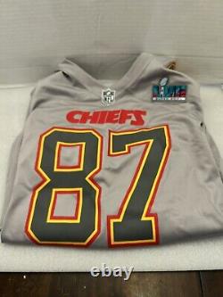 Travis Kelce Chiefs Mens 2XL Super Bowl LVll Game Nike Jersey NEW withtags