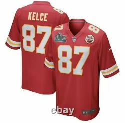 Travis Kelce Chiefs New'SB 54' Patch Red Nike Home Game Jrsy Men's Sz Medium