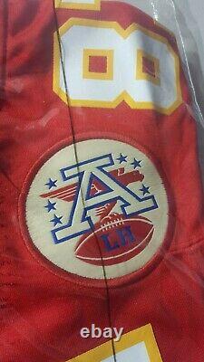 Travis Kelce Chiefs New'SB 54' Patch Red Nike Home Game Jrsy Men's Sz Medium