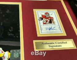 Travis Kelce Chiefs Super Bowl LIV Signed Autographed Card Framed 8x10 Photo