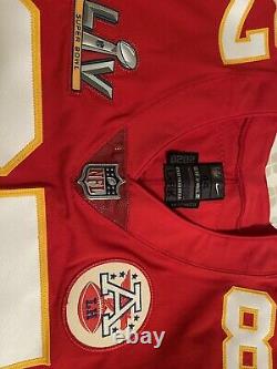 Travis Kelce Game Used Worn Issued Kansas City Chiefs Superbowl Jersey Nfl 2021