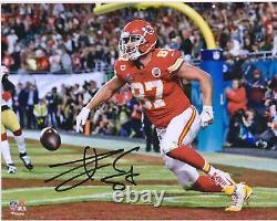 Travis Kelce KC Chiefs Super Bowl LIV Champs Signed 8 x 10 SB LIV Photo