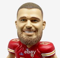 Travis Kelce Kansas City Chiefs 3x Super Bowl LVIII Champs Bobblehead FOCO NEW