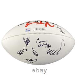 Travis Kelce Kansas City Chiefs MULTI Signed Super Bowl LIX Ball +Carson Wentz